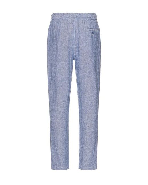 Vintage Summer Blue Linen Pant for men