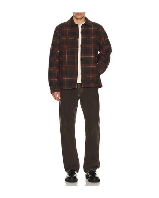Barefoot Dreams Black Plaid Shacket for men