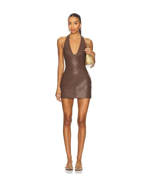 Nakedvice Brown The Apollo Mini Dress