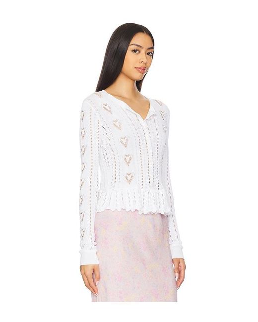 Cárdigan Thalia En Color Blanco Talla (También En M, S, Xl, Xs, Xxs) LoveShackFancy de color White