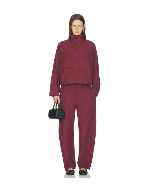 Leset Red Kyoto Drawstring Pant