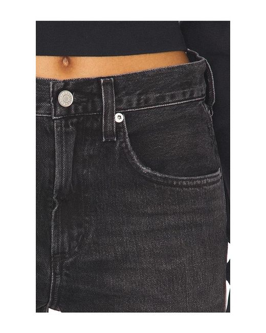 Agolde Black Mid Rise Kick Boot Jeans