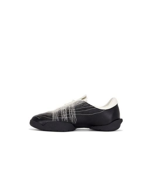 Y-3 Black Regu Embroidery Sneaker for men