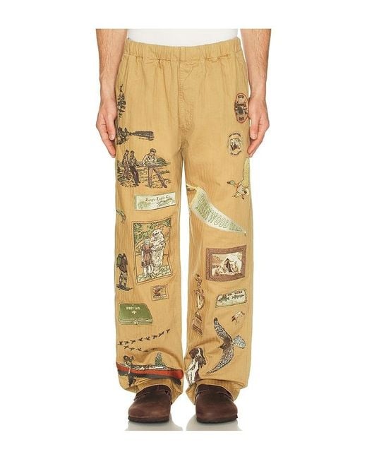 Samuel Zelig Yellow Trail Pant for men