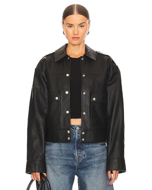 GRLFRND Black Jayden Leather Jacket