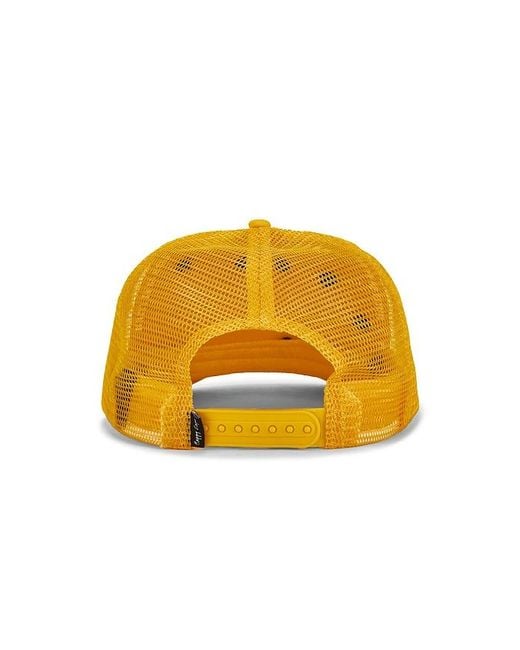 Happy Caps Yellow Pin Trucker Hat for men