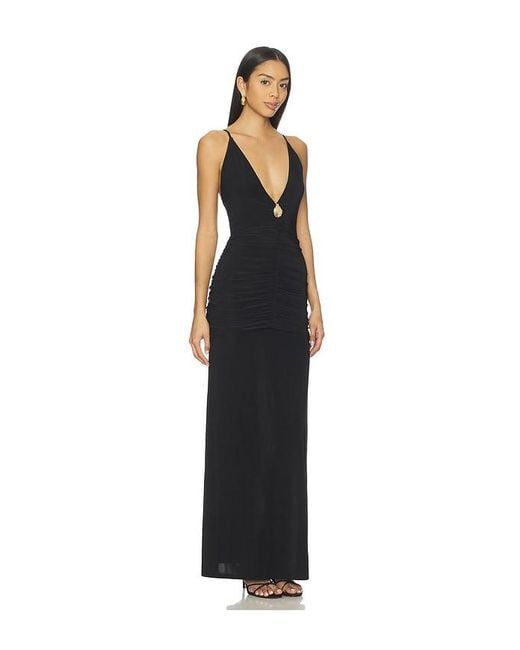 Lovers + Friends Black Eugene Gown