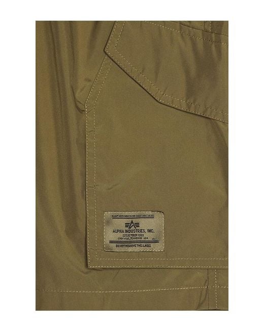 Alpha Industries Green Cwu 36/P Relaxed Short for men