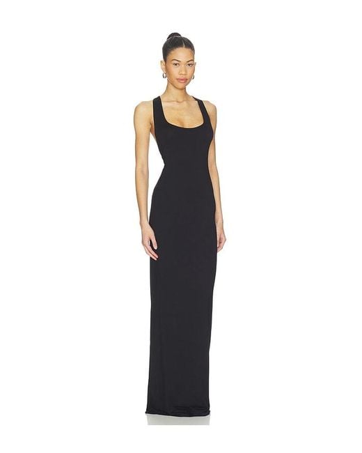 ÉTERNE Blue Soft Jersey Hedi Maxi Dress
