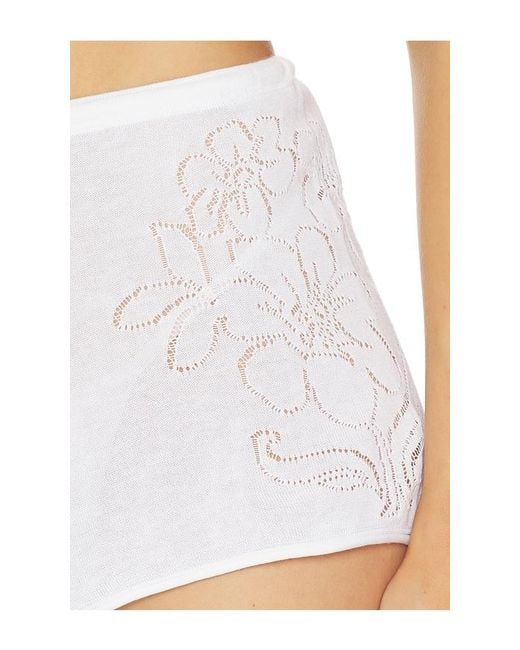 Frankie's Bikinis White Sophie Knit Short