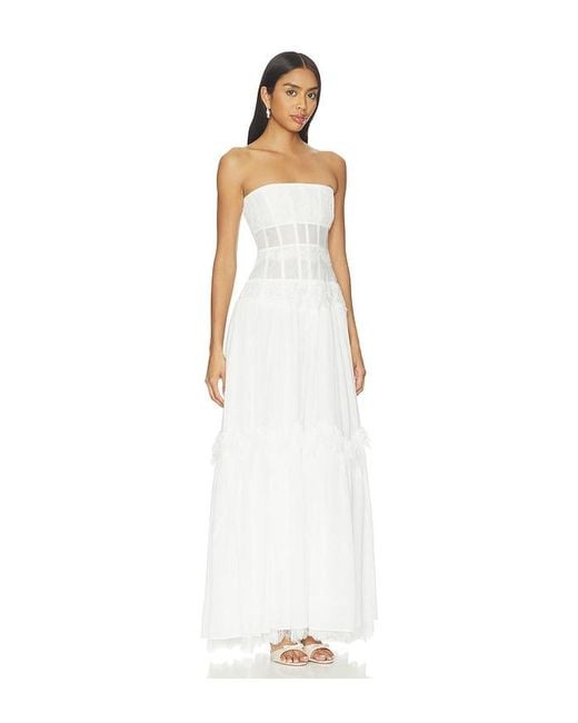 V. Chapman White Sloane Maxi Dress