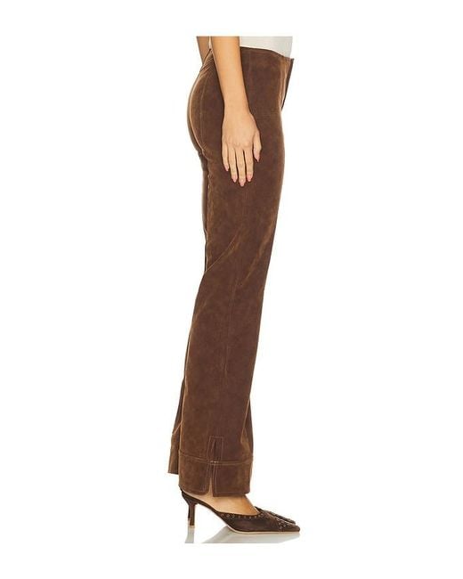 Free People Brown X We The Free Glow Up Pant Suede