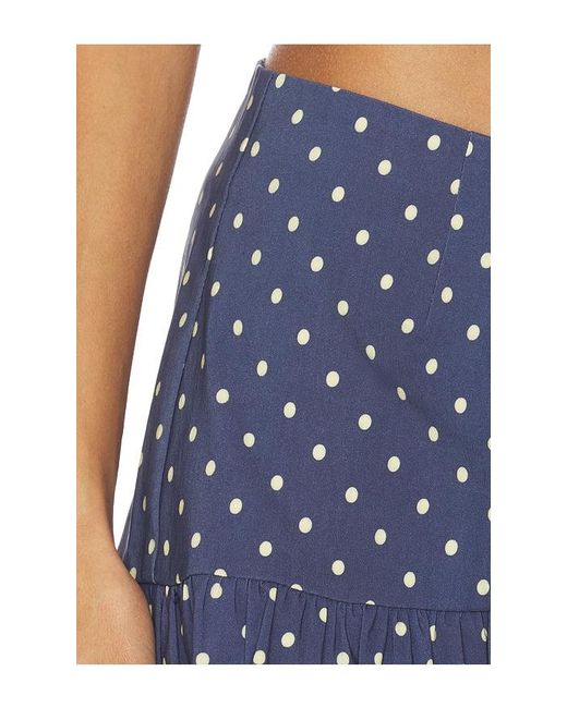 Tiger Mist Blue Rio Ruffle Mini Skirt