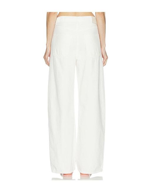 Citizens of Humanity White Brynn Drawstring Trouser