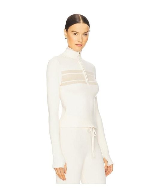 WellBeing + BeingWell Chalet Half Zip プルオーバー White