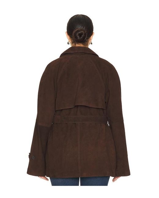 L'academie Brown 'Academie Elae Suede Jacket