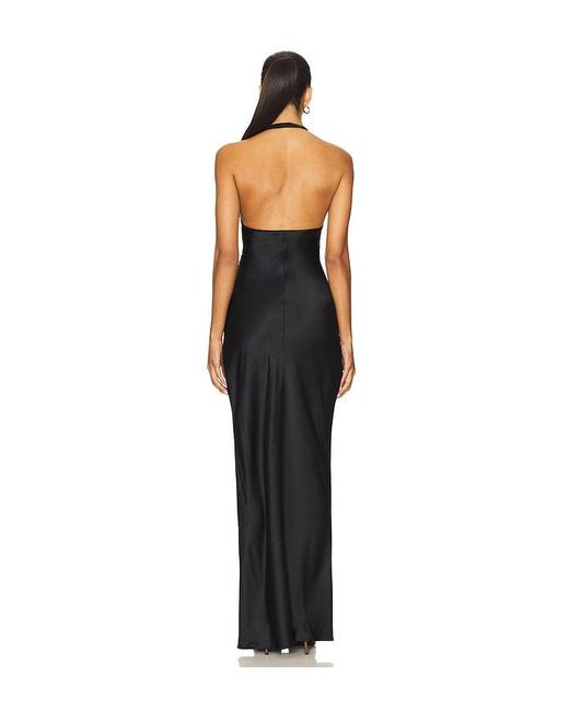 Amanda Uprichard Black Bondi Maxi Dress