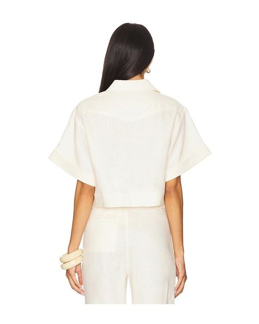 Hevron White Ellison Top
