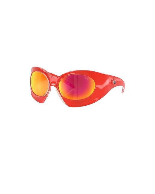 DIESEL Red Oval Sunglasses