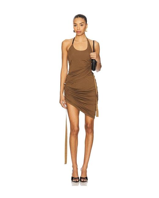 Helmut Lang Brown Wind Harness Top