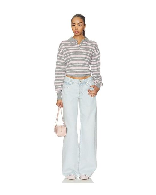 FRAME White X Alexandra Leclerc The Leo Low Rise Baggy Jean