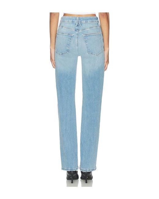 GOOD AMERICAN Blue Good True Straight Jeans