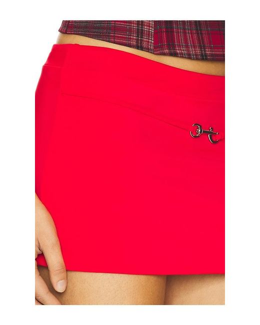 Lioness Red North Light Mini Skirt