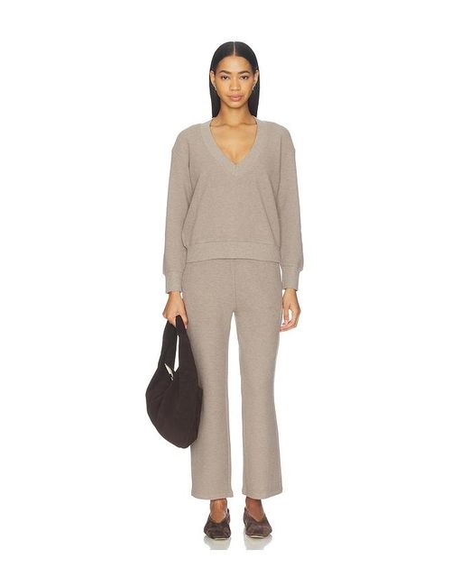 Negative Underwear Natural Waffle Knit Deep V