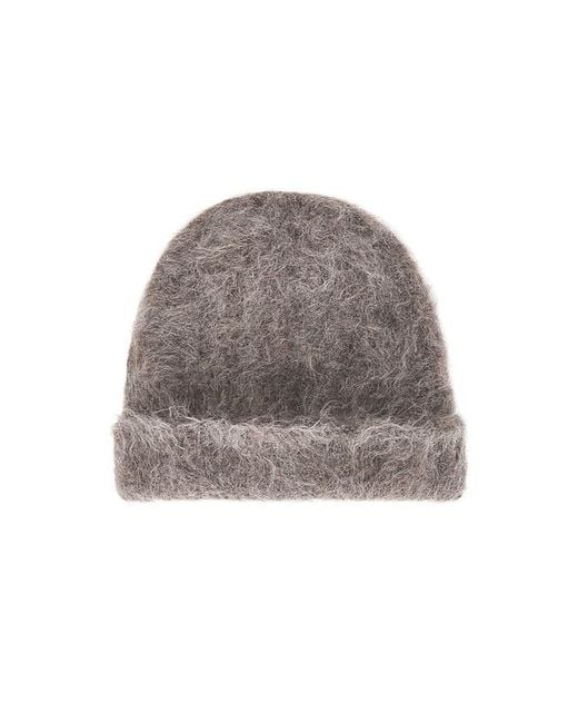 Cole Buxton Brown Super Alpaca Beanie for men