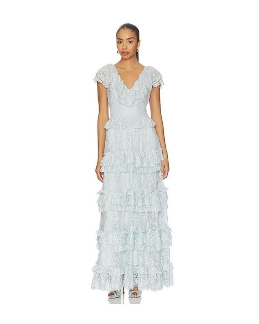 Sea White Sharleen Lace Vneck Dress