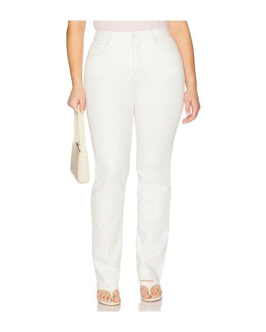 GOOD AMERICAN Women's White Good Icon Straight Jeans