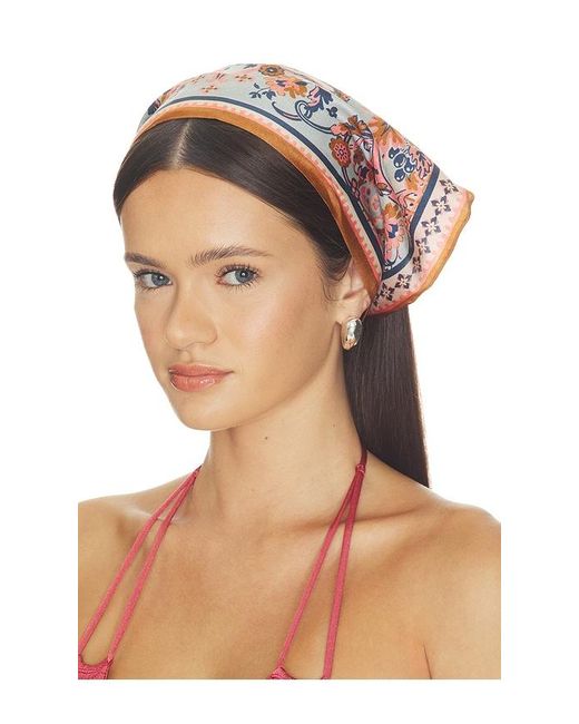Zimmermann White Printed Silk Tie Headscarf