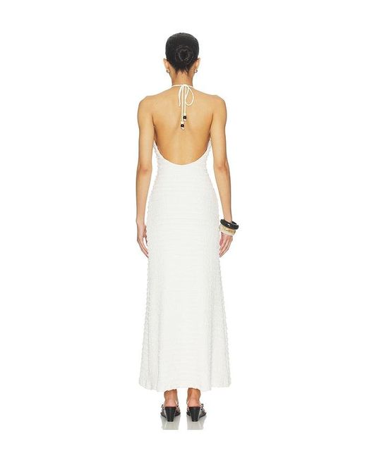 Seven Wonders White Adalee Ruffle Texture Maxi Dress