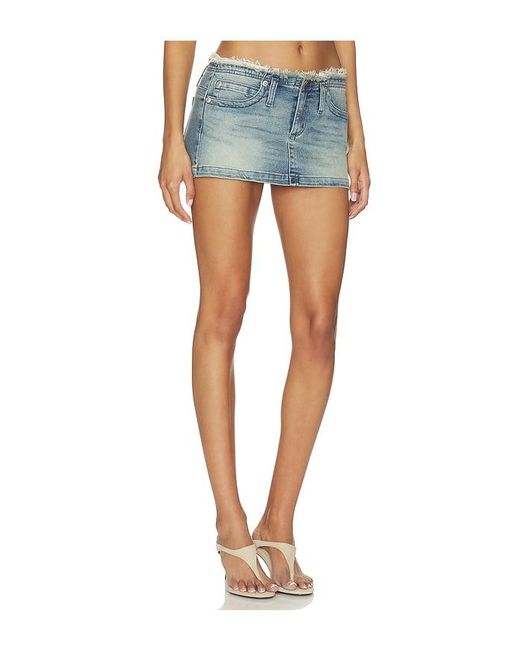A.Brand Blue 00 Mini Skirt