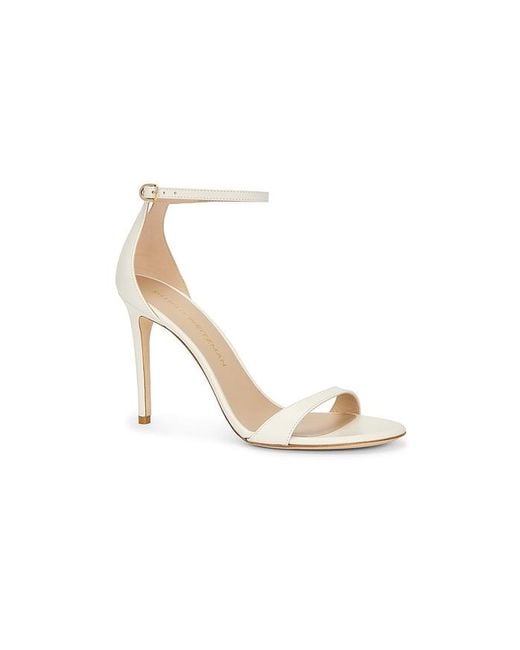 Stuart Weitzman White Nudist Ii Sandal 100
