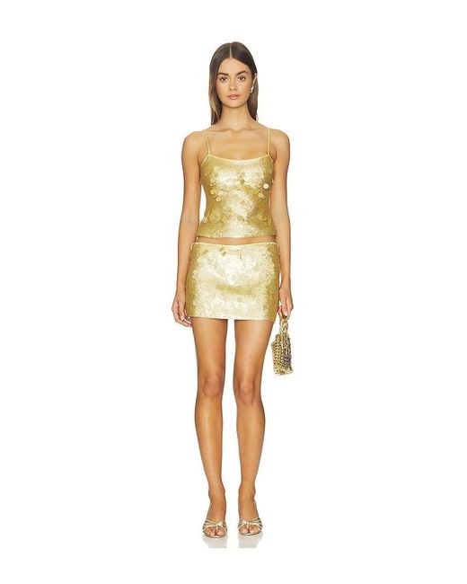 GUIZIO Metallic Paillette Cami
