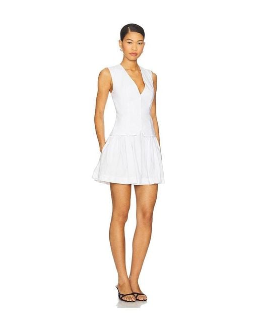 LPA White Miranda Mini Dress
