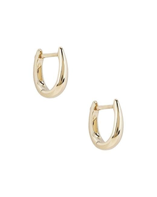 EF Collection Metallic Mini Maeve Huggie Earrings