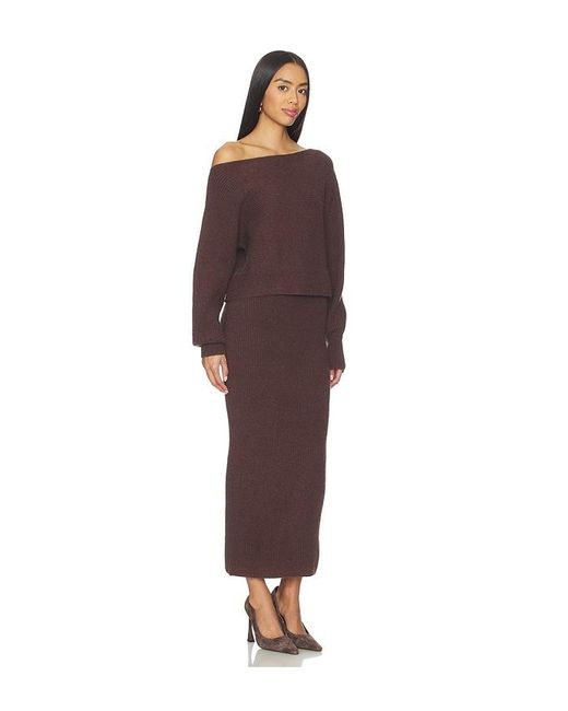 ALL THE WAYS Red Sybil Maxi Skirt Set