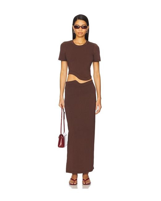LNA Brown Jade Top