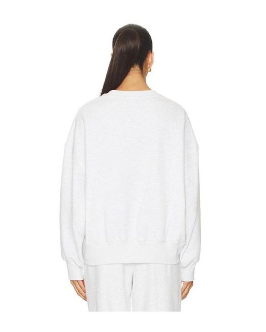 Gold Hinge White Wide Arm Sweatshirt