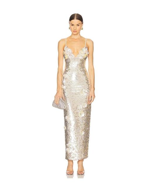retroféte White Besticktes Kleid Ines