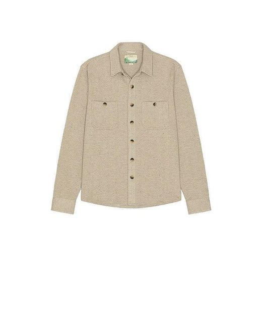 Marine Layer Natural Pacifica Stretch Twill Overshirt for men