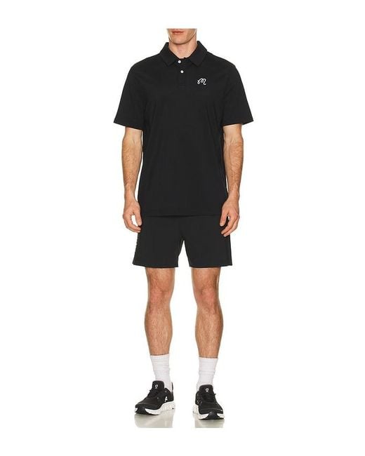 Malbon Black Performance Poly Tech Shorts for men