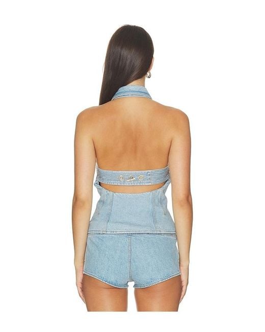 Cult Gaia Blue Jill Sweater Top