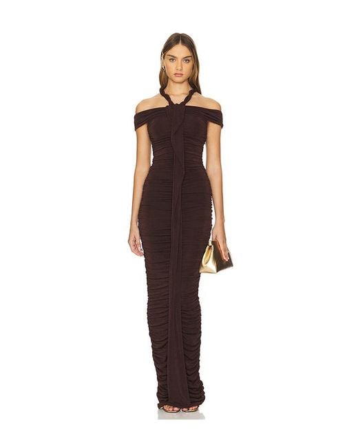 Maxivestido En Color Marrón Talla (También En Xs) Khanums de color Brown
