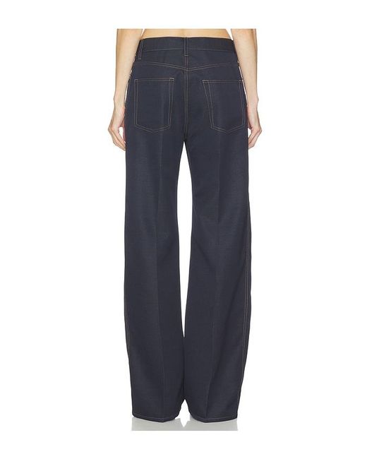 Helmut Lang Blue Relaxed Bootcut Pant