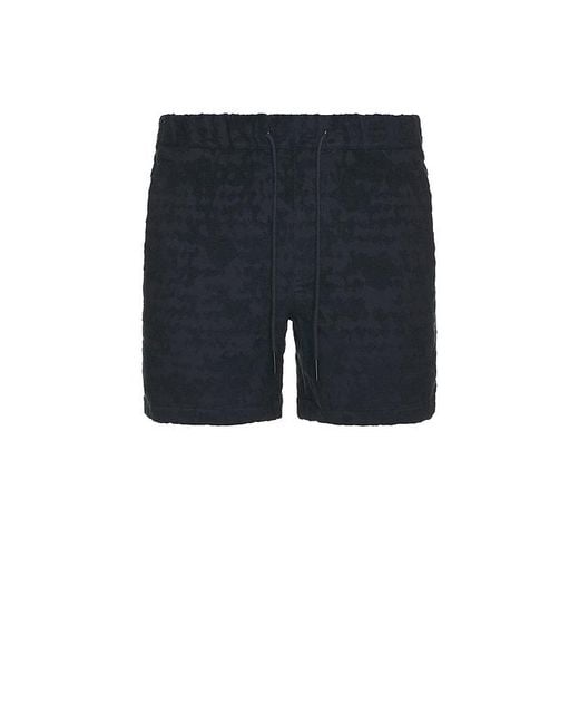 Oas Blue Night Lagoon Terry Shorts for men