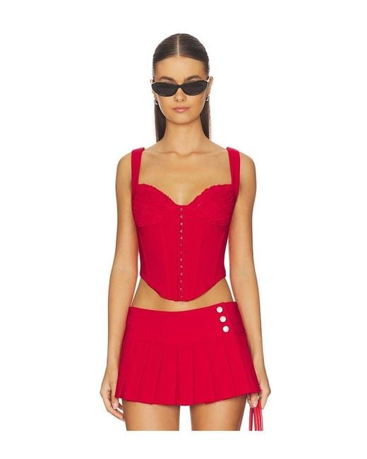 I.AM.GIA Red Bri Corset Top