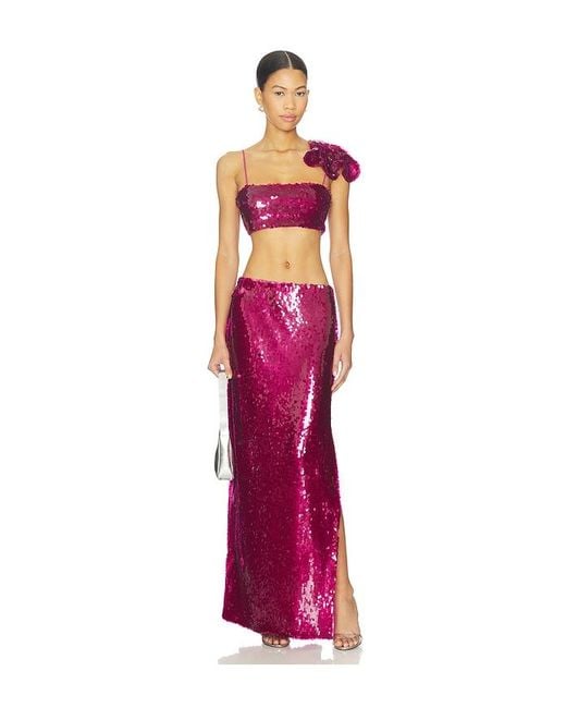 MOTHER OF ALL Pink Mela Sequins Top